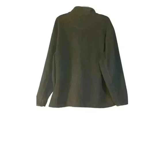 St. Johns Bay Fleece Jacket Mens Size L Full Zip Coat Black Outdoors Gorpcore - Picture 2 of 16